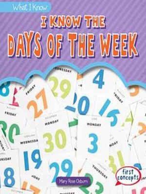 cover image of I Know the Days of the Week